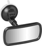 ProPlus Universele Achteruitkijkspiegel Binnenspiegel - 11.5 x 5.5 cm - Autospiegel - Interieurspiegel - Wijdehoekspiegel - Flexarm 4 cm - met Zuignap