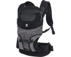 Dooky Draagzak Baby - Baby Carrier Terra Nova Black - Kinderdrager - Draagzak Peuter en Baby 3,5-15 kg - Ergonomische M-positie - Rugdrager - Verstelbaar en Ademend - Draagzakken - Babydraagzak