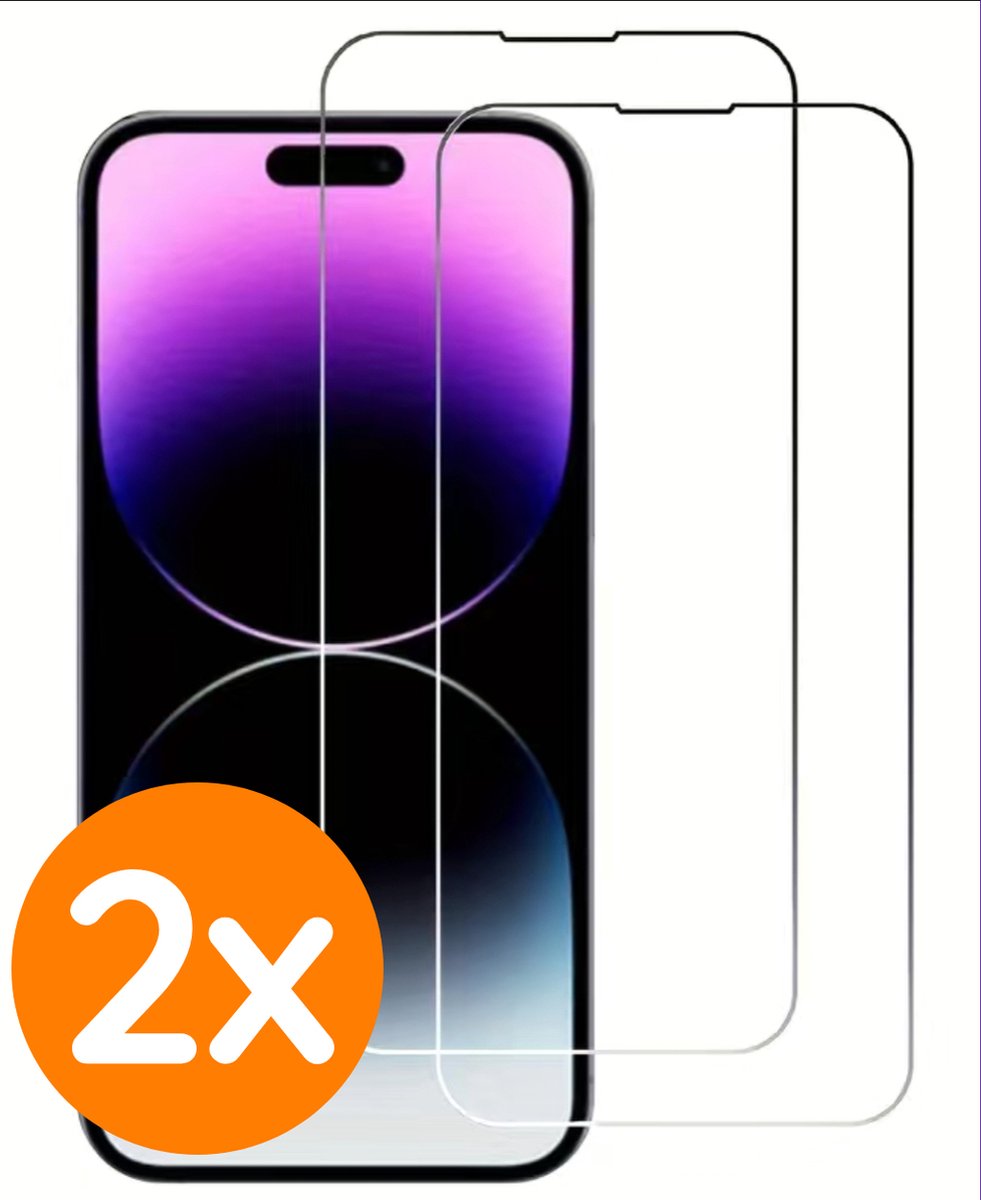 Screenprotector iPhone 14 Plus Gehard glas 2x - iPhone 14 Plus screenprotector - Tempered glas 2x