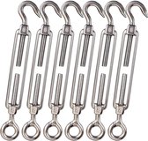 M6 Hook & Eye/C to O Turnbuckle 304 Stainless Steel, Hardware Kit for Wire Rope…