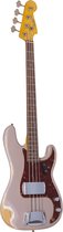 Fender Limited Edition '63 Precision Bass Heavy Relic Dirty Shell Pink #CZ560642 - Elektrische basgitaar