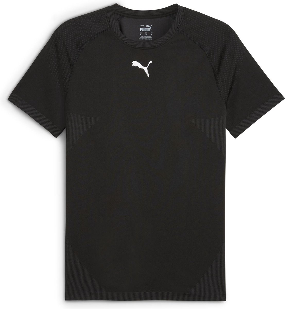 PUMA Formknit Seamless Tee Heren Sportshirt Puma Zwart