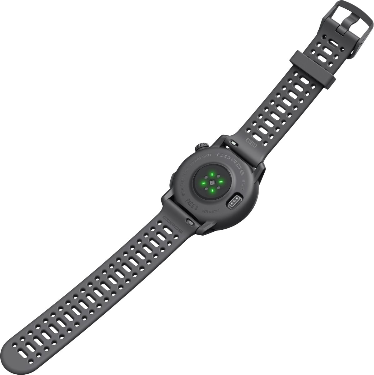 Coros PACE 3 Multisport GPS Horloge Zwart Silicoon - afbeelding 3
