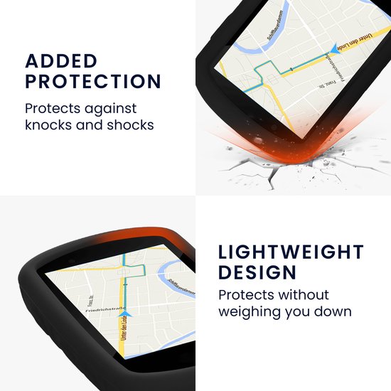 kwmobile fietscomputer gps hoes geschikt voor Garmin Edge 530 hoesje - Beschermhoes voor fietsnavigatie - Siliconen cover van kwmobile — afbeelding 3