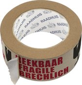 Ruban d'emballage Raadhuis ECO - 50mm x 50m - papier - texte fragile - RD-351303