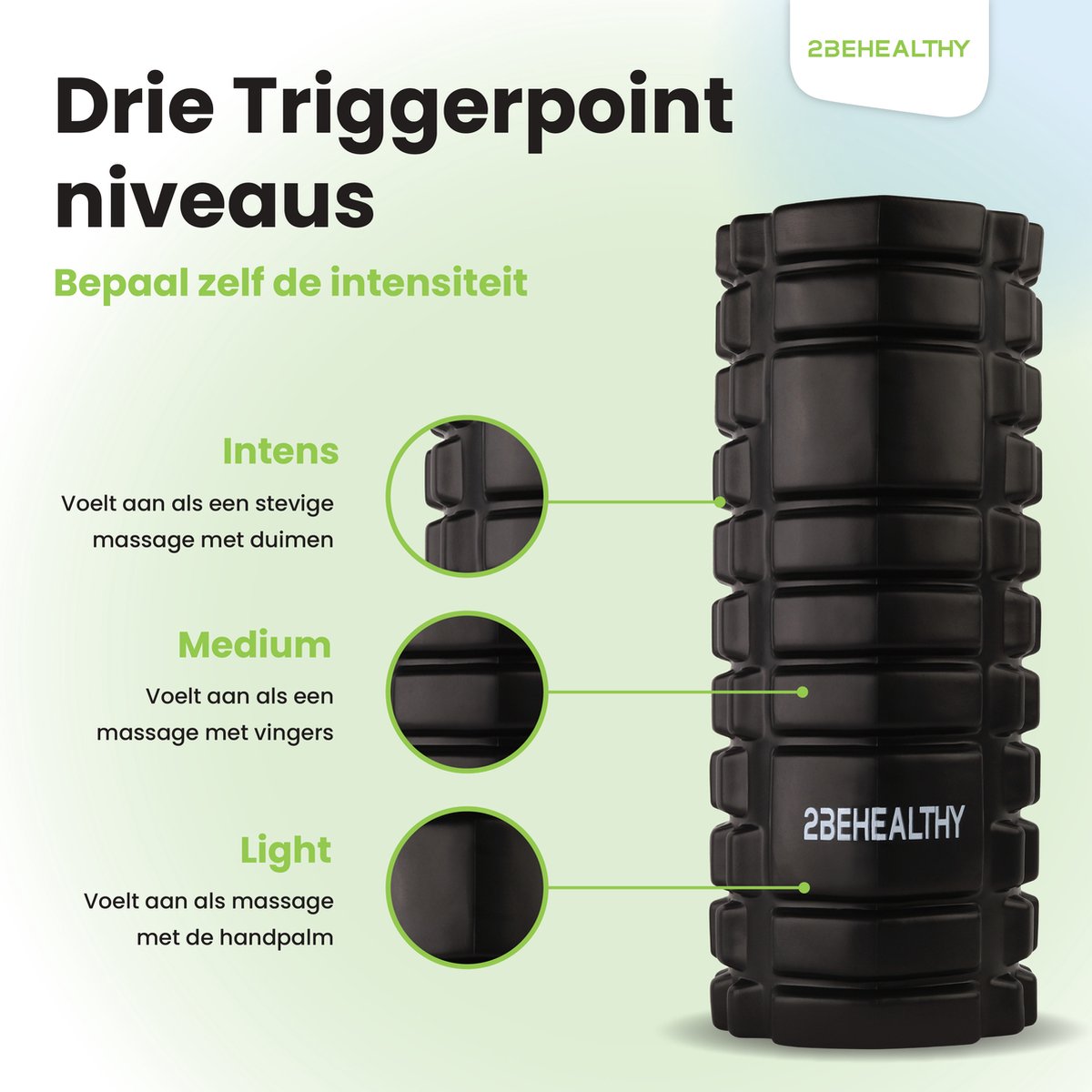 2BEHEALTHY Foam Roller 33cm thumbnail 4