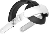 Elite Strap Geschikt voor Meta Quest 3 VR-Bril - Verstelbaar - Hoofdkussen - Wit