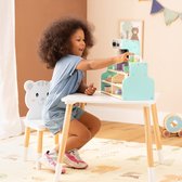 Navaris speelgoed koffiehuis voor kinderen - Houten speelgoedwinkeltje met 29 delen - Voor kinderen vanaf 18 maanden - Speelgoed koffietent van hout