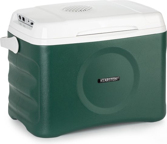 Outsunny 12 Liter Compressor Koelbox Elektrische Koelbox Met Anschluss Koel En Vriesfunctie Grijs Groen~1tsctgmlpug01