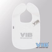 VIB® - Slabbetje Luxe velours - VIB Grey - Babykleertjes - Baby cadeau