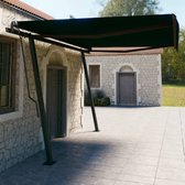 The Living Store Luifel - Handmatig uitschuifbaar - Polyester - 450 x 300 cm