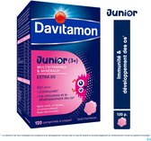 Bol.com Davitamon® Junior Framboos Multivitamines - 120 Kauwtabletten Vanaf 3 Jaar aanbieding