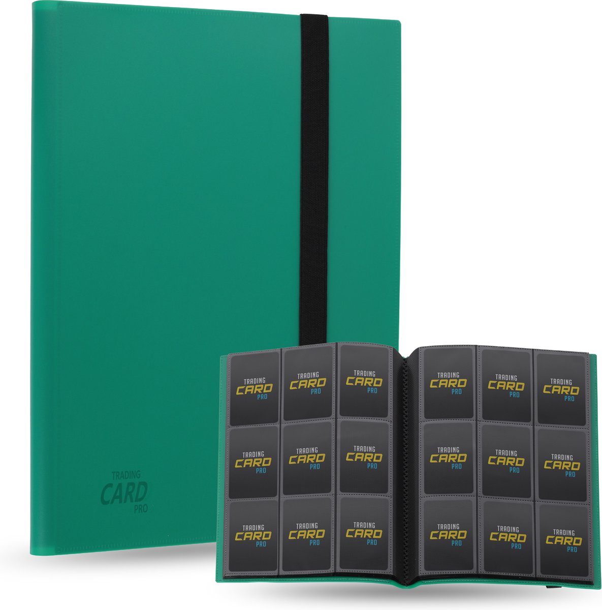 TradingCardPro® Verzamelmap Kaarten – A4 Binder - Geschikt voor Pokémon kaarten – 360 Kaarten – 20 Pagina’s – 9 Pocket – Groen