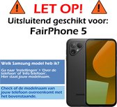 Hoesje Geschikt voor Fairphone 5 Hoesje Siliconen Cover Case - Hoes Geschikt voor Fairphone 5 Hoes Back Case - Transparant