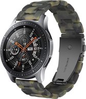 Cadorabo Hars bandje 20mm geschikt voor Samsung Galaxy Watch 42mm / 3 / 4 / 5 in GROEN - Vervangingsmanchet geschikt voor Huawei Watch 2 geschikt voor Nokia Steel geschikt voor LG Watch Sport enz.