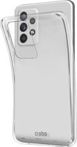 SBS Skinny Telefoonhoesje geschikt voor Samsung Galaxy A23 Hoesje Flexibel TPU Backcover - Transparant
