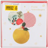Amnesty International - Kerstballen - Kerstkaarten - 3 pakjes - 8-delig