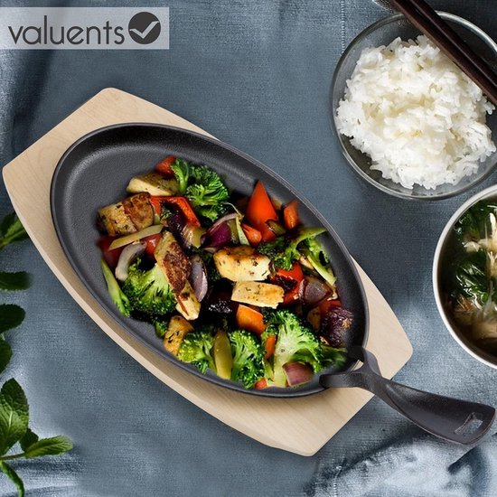 Fontignac Gietijzeren Grill met Verwijderbare Houten Handvat
