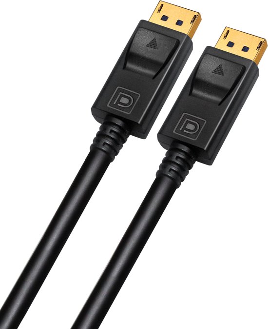 Displayport kabel 1.4 – 8K 60Hz – 4K 144 Hz - 32.4GBps – Gecertificeerd – DP 1.4 Kabel - 1.5 Meter