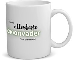 Akyol - voor de allerbeste schoonvader van de wereld koffiemok - theemok - Papa - de beste schoonvader - vader cadeautjes - vaderdag - verjaardagscadeau - verjaardag - cadeau - geschenk - kado - gift - vader artikelen - 350 ML inhoud