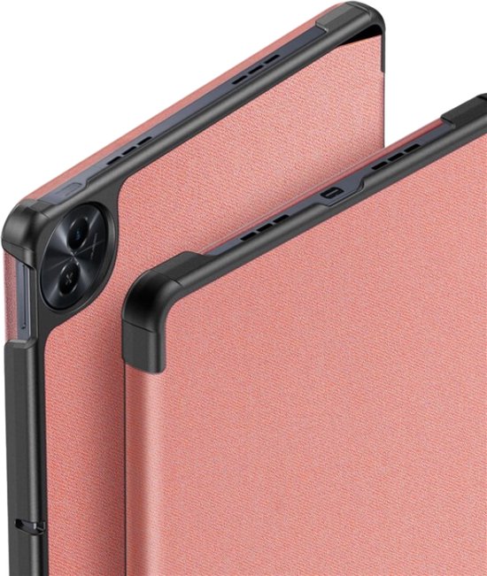 Dux Ducis - Housse de tablette adaptée à OPPO Realme Pad 2 - 11,5 pouces - Série Domo - Book Case à trois volets - Rose