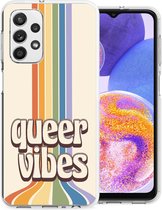 iMoshion Hoesje Geschikt voor Samsung Galaxy A23 (5G) Hoesje Siliconen - iMoshion Design hoesje - Meerkleurig / Queer Vibes