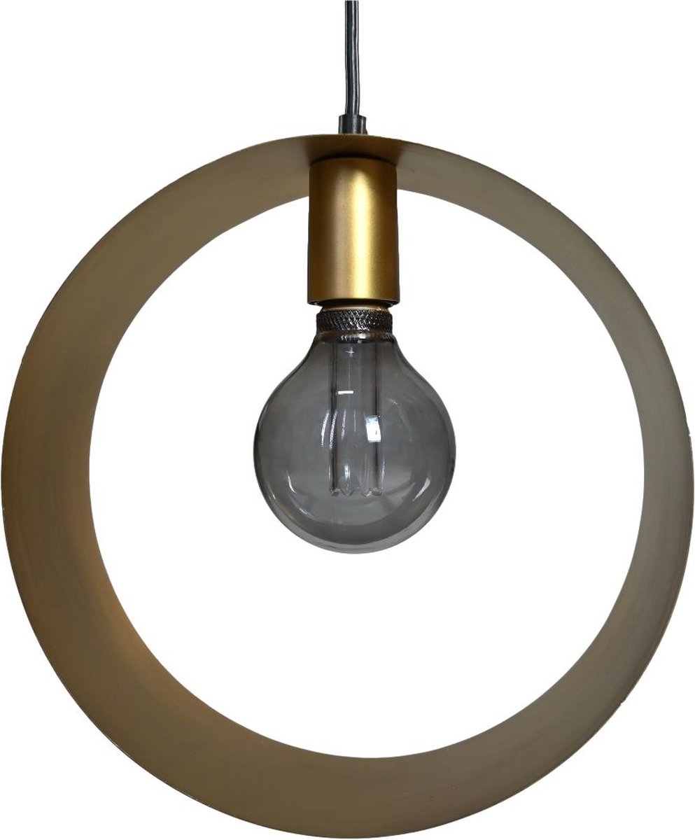 Kiana Hanglamp - ø30x10 cm - Rond - Goud Metaal, hanglampen eetkamer, hanglampen, hanglamp zwart, hanglampen woonkamer, hanglamp slaapkamer, hanglamp kinderkamer, hanglamp rotan, hanglamp hout, hanglamp industrieel