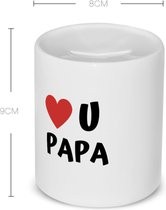 Akyol - love u papa Spaarpot - Vader - de liefste papa - vader cadeautjes - vaderdag - verjaardag - geschenk - kado - 350 ML inhoud