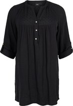 ZIZZI VVIVU, 3/4, TUNIC Dames Tuniek - Black - Maat L (50-52)