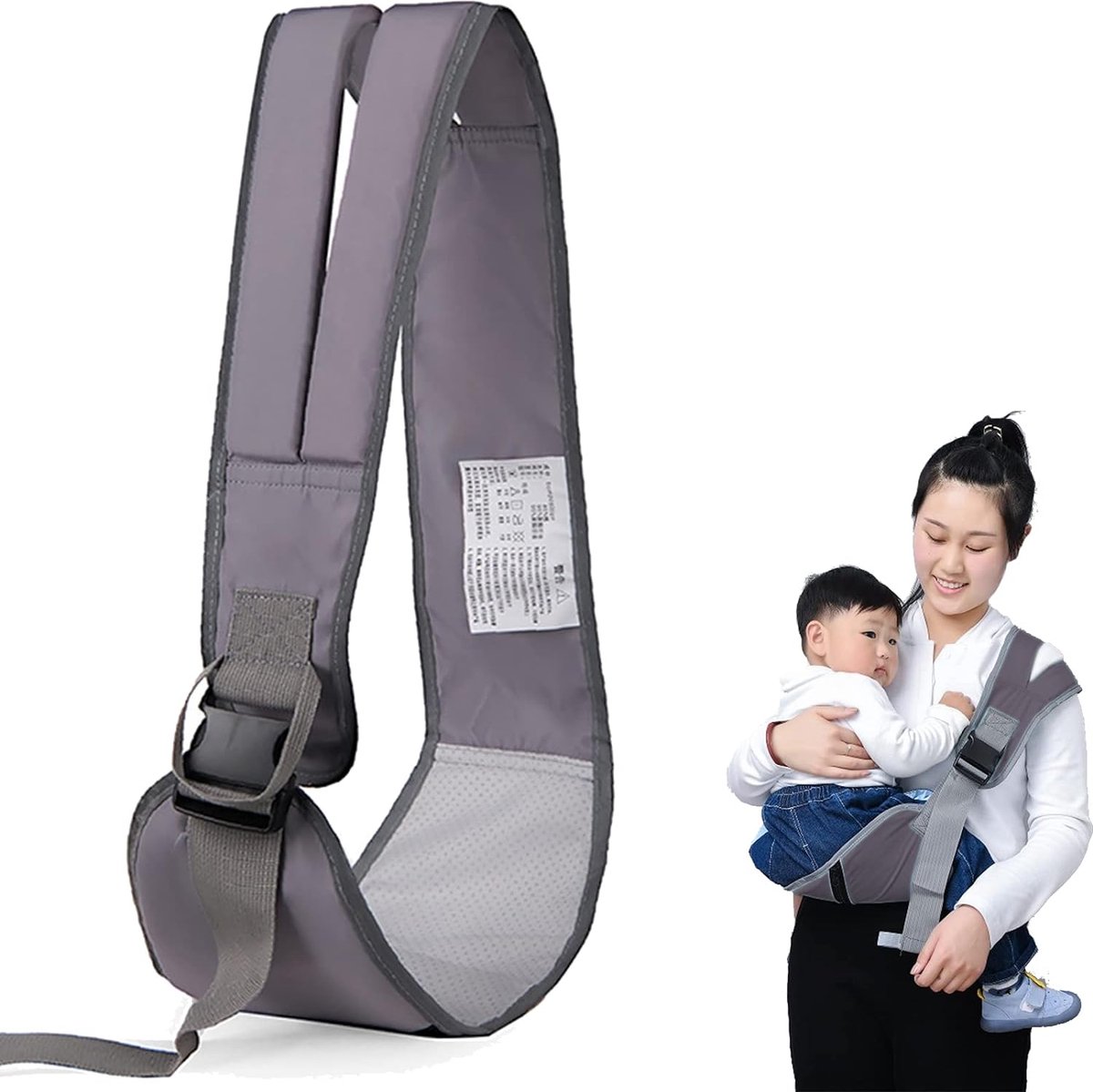 Porte-bébé à écharpe, porte-bébé réglable Sangle ergonomique pour bébé,  porte-hanche à écharpe pour nouveau-né