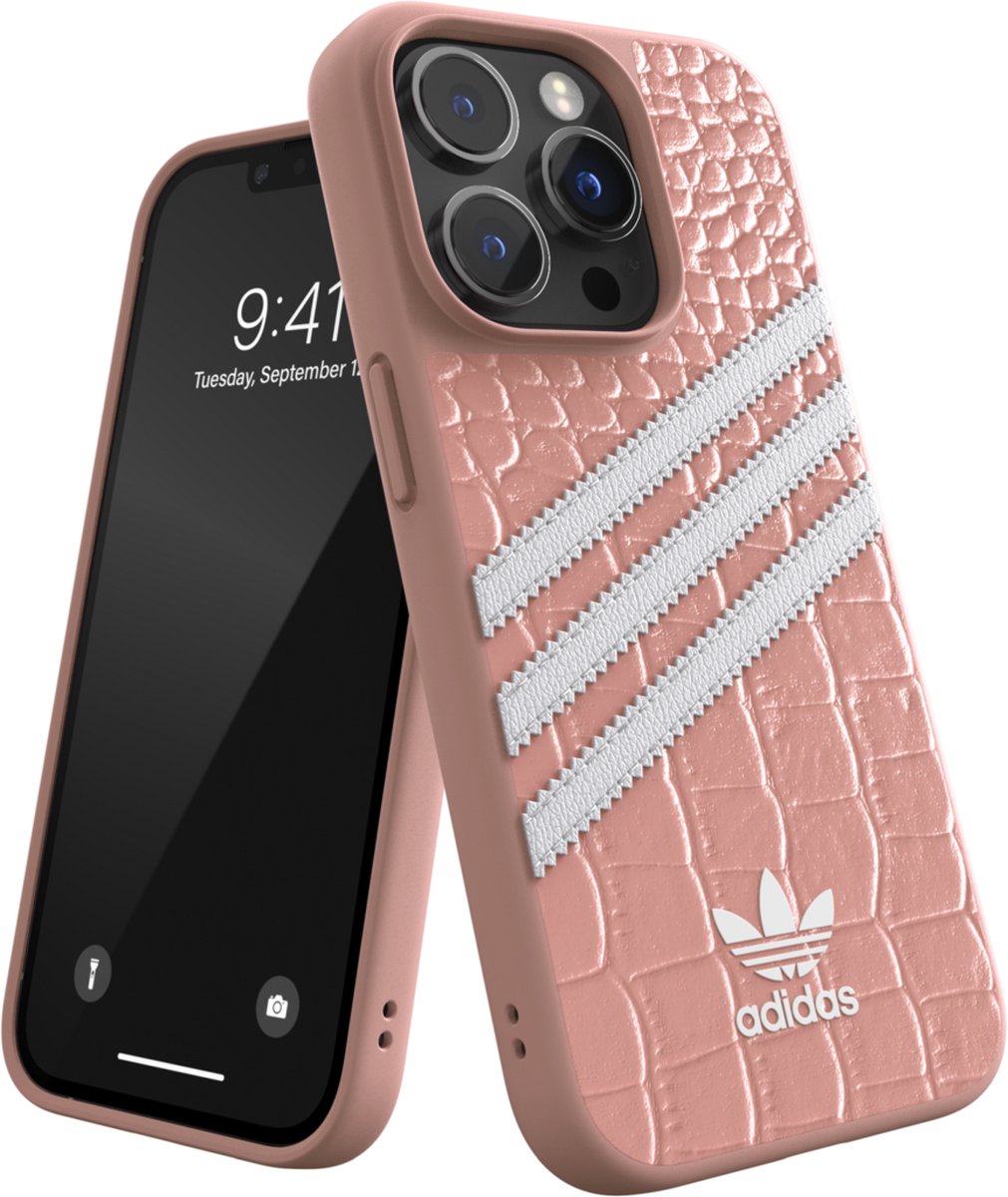 adidas Samba alligator hoesje voor iPhone 14 Pro - Roze