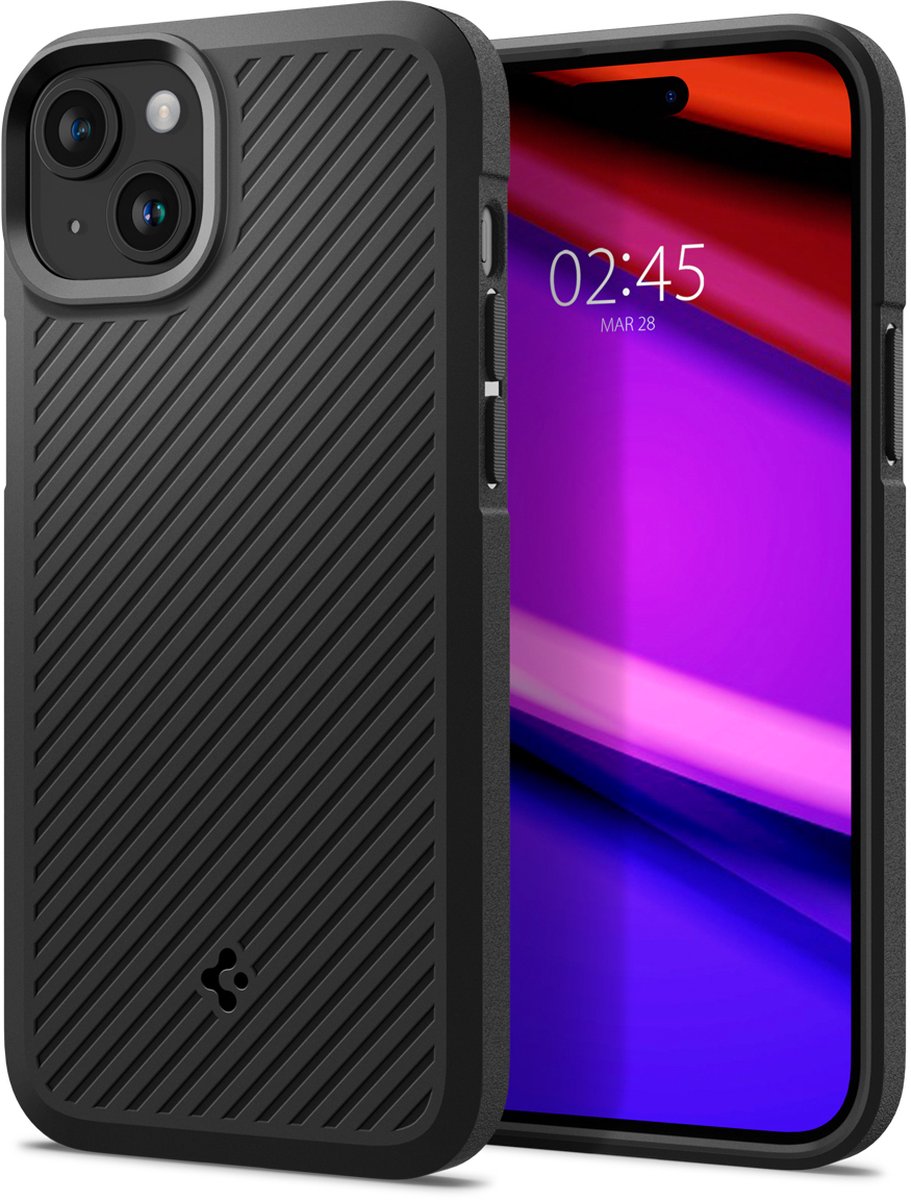 Spigen Core Armor hoesje geschikt voor iPhone 15 - Zwart