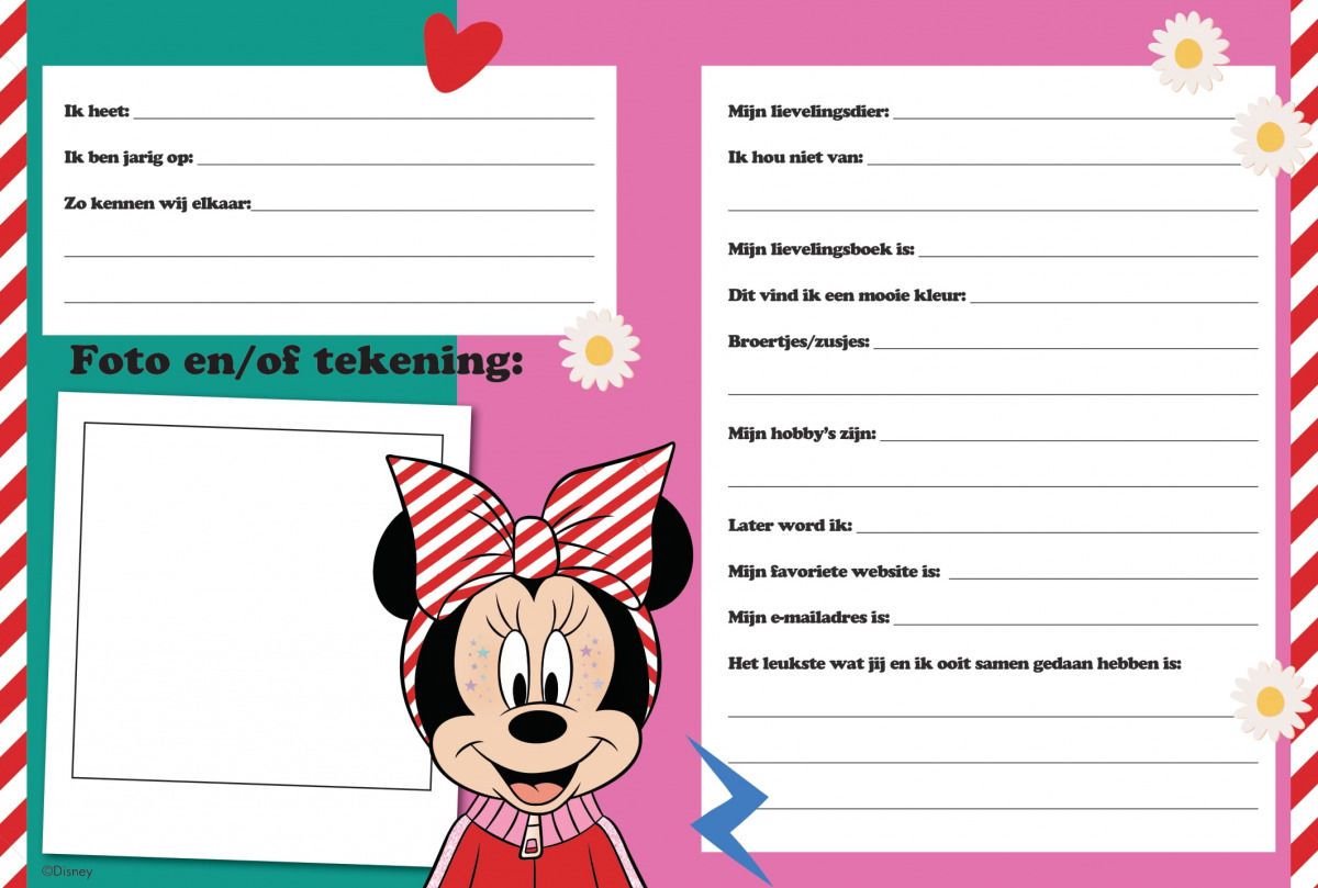 Vriendenboek Minnie Mouse — afbeelding 5