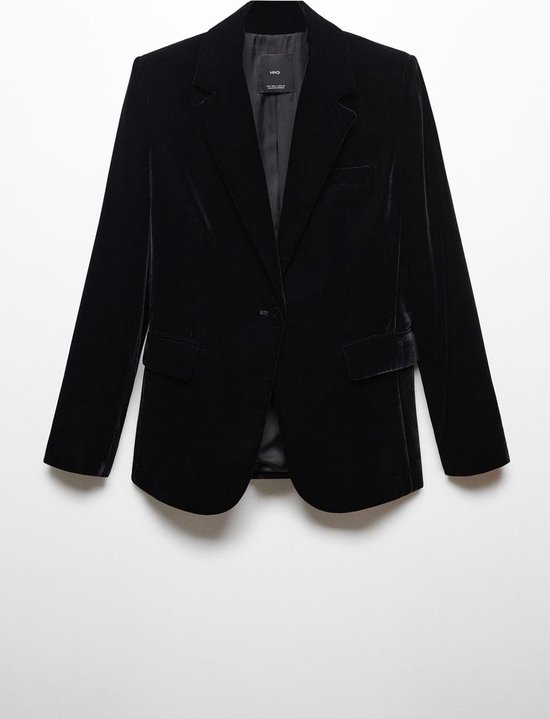 Blazer Classique MANGO CASUAL Femme - Taille 36 - Noir Et Blanc Cassé - Occasion Parfait état