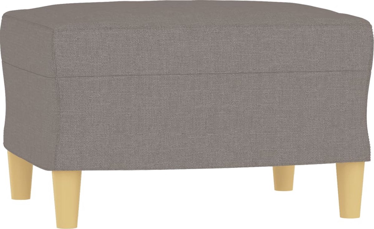 vidaXL - Voetenbank - 60x50x41 - cm - stof - taupe