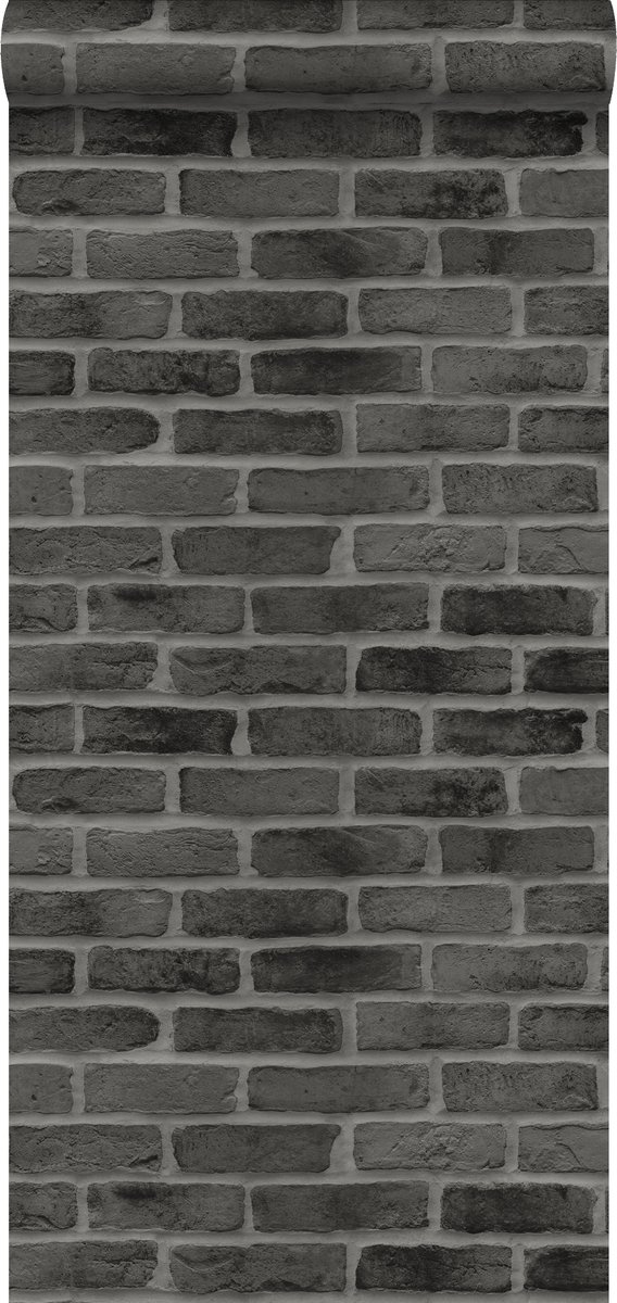 Walls4You behang steen donkergrijs - 935326 - 0,53 x 10,05 m