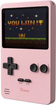 Qware - Retro Gamer - Console de jeux rétro - Console rétro - Mini console de jeux - 2,8 pouces - 8 bits - 240 Jeux - Classique - Nostalgie - Jeux - Rose
