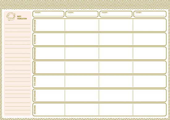 Mama Baas - De nieuwe Mama Baas weekplanner