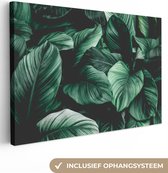 Canvas Schilderij Jungle - Bladeren - Tropisch - Planten - Natuur - 60x40 cm - Wanddecoratie