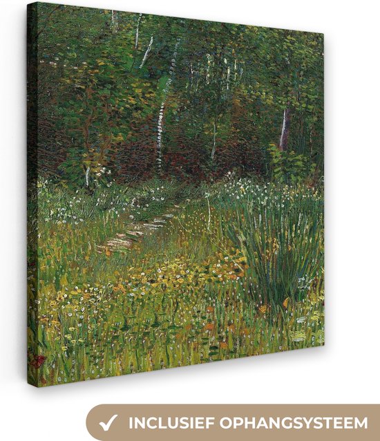 Canvas Schilderij Asnières - Vincent van Gogh - 90x90 cm - Wanddecoratie