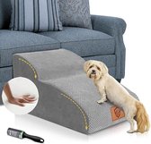 Escalier Pour Petit Chien 2 Marches - Housse Lavable, Antidérapant, Inclinaison Douce Pour Articulations Sensibles - 2