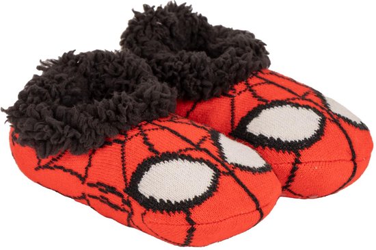 Spiderman House Chaussons Chaussettes d'intérieur Chaussettes Pantoufles - Semelle Antidérapante