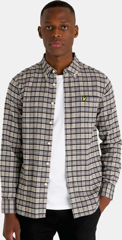 Lyle & Scott casual overhemd grijs