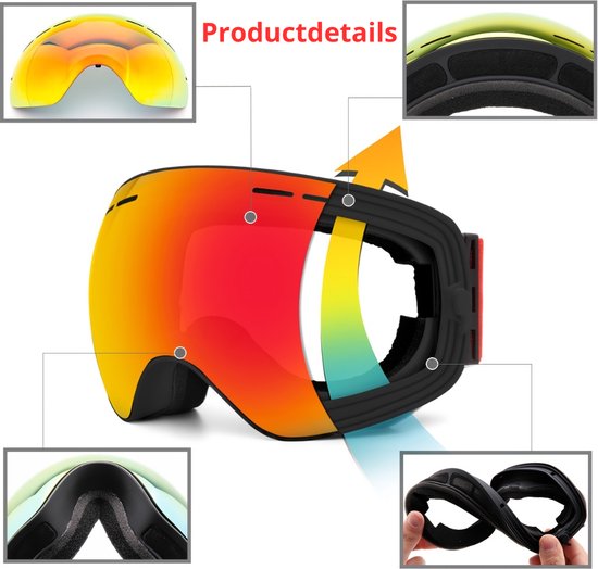 Geel - Skibrillen / Ski-accessoires