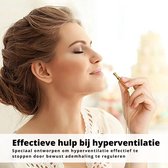 1+1 gratis - Zwart hyperventilatie hulpmiddel - Ademketting - Anti hyperventilatie ketting - ademhaling hulpmiddelen - angst - paniekaanval- stress - stoppen met roken - stoppen met vapen -