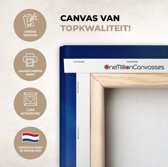 Tableau sur toile Aurores Boréales - Tente - Glace - Scandinavie - 90x90 cm - Décoration murale