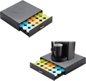BRASQ Capsulehouder voor Dolce Gusto Capsules - Opbergbox met Lade - 30 Koffiecups - Koffiecapsulehouder - Zwart