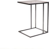 Table d'appoint Canapé-Métal- Zwart-40x35x54,5cm Housevitamin