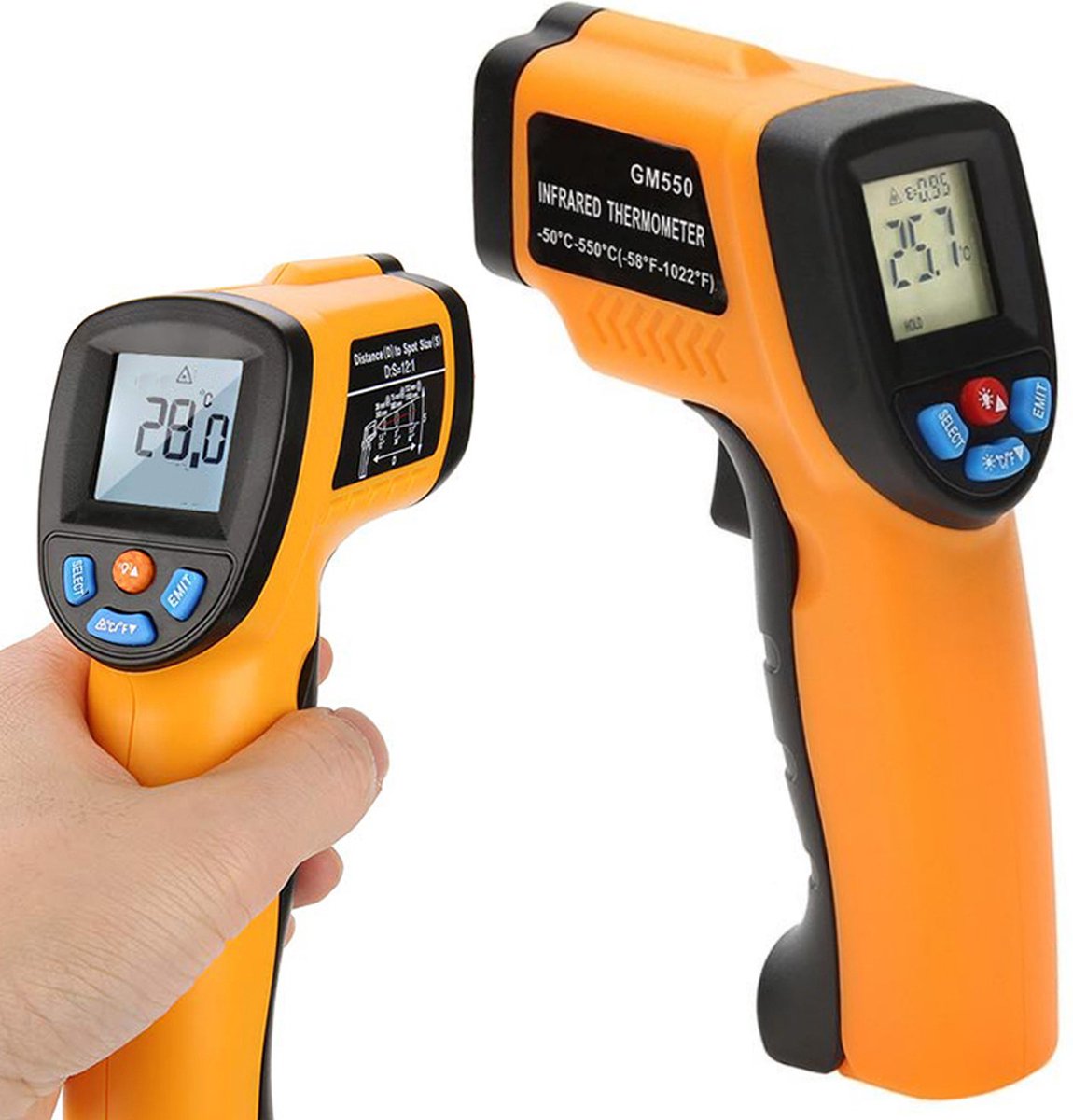 Verk Group Contactloze laserpyrometerthermometer -50 +550°c