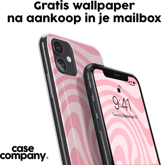 Case Company® - Coque Oppo A93 5G - Swirl Rose - Coque de téléphone souple - Protection sur tous les côtés et bord de l'écran